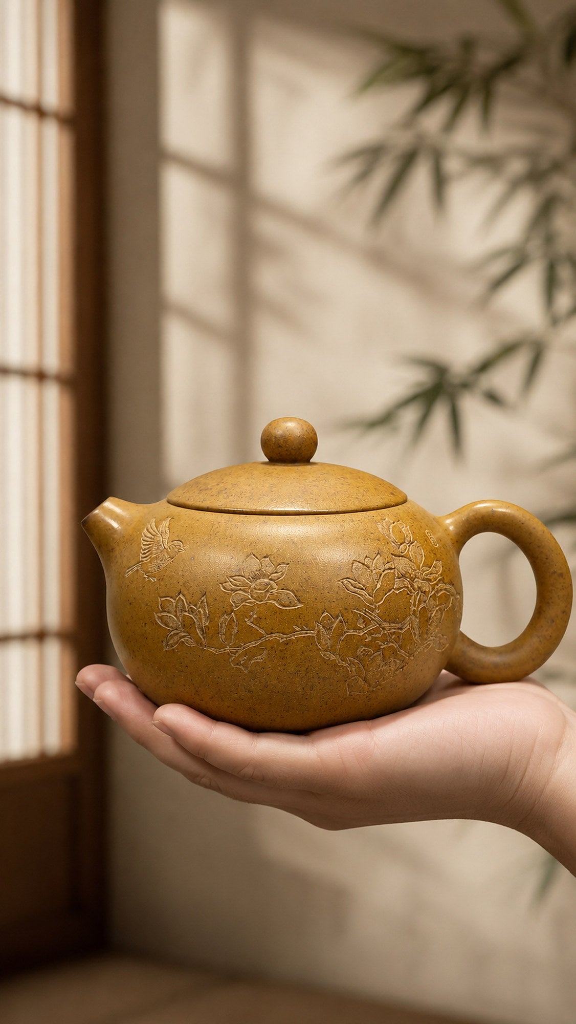 Product view 1 of 230ml Xishi zisha teapot in Golden Duanni Clay, No. 186