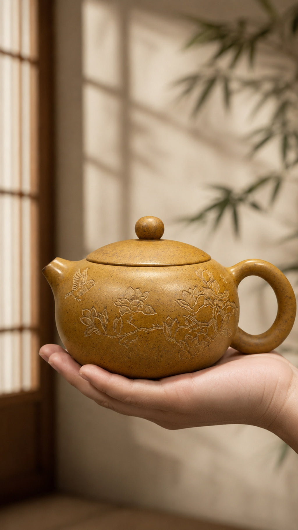 Product view 2 of 230ml Xishi zisha teapot in Golden Duanni Clay, No. 186