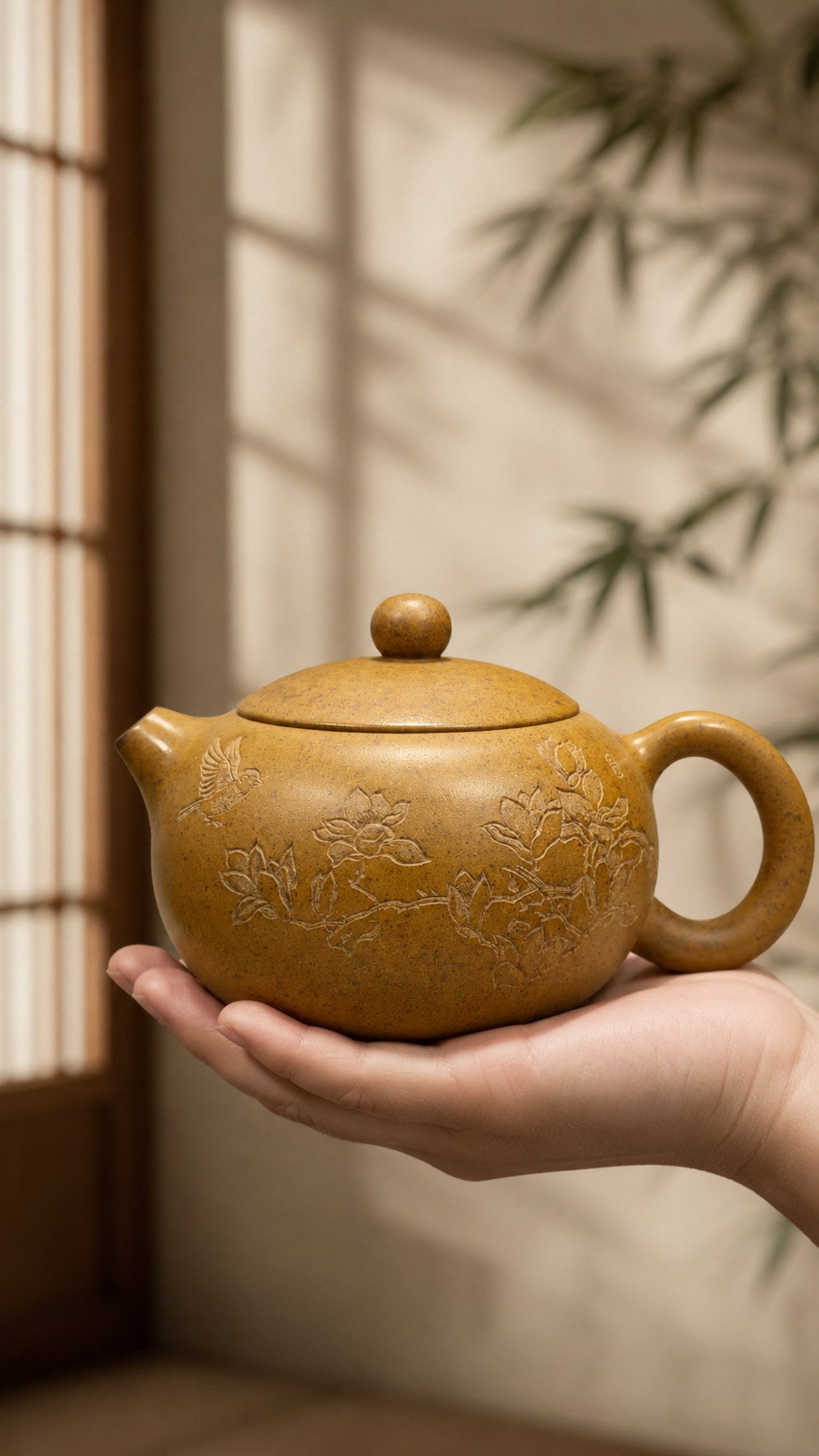 Product view 2 of 230ml Xishi zisha teapot in Golden Duanni Clay, No. 186
