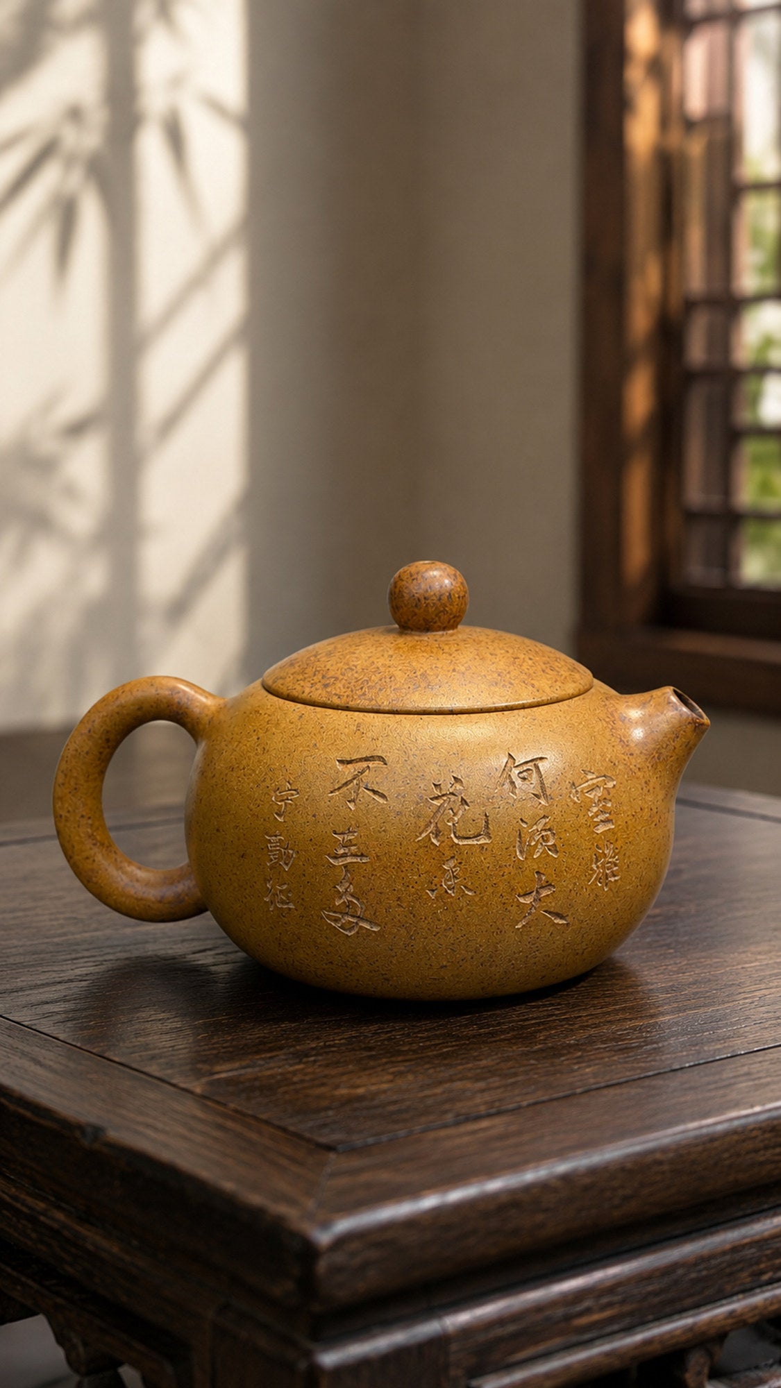 Product view 4 of 230ml Xishi zisha teapot in Golden Duanni Clay, No. 186