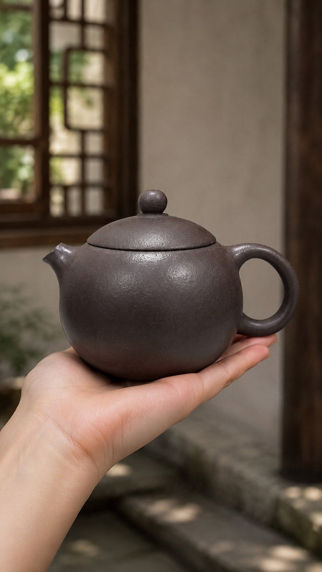 Product view 2 of 130ml Xishi zisha teapot in Hei Duntou Clay, No. 169