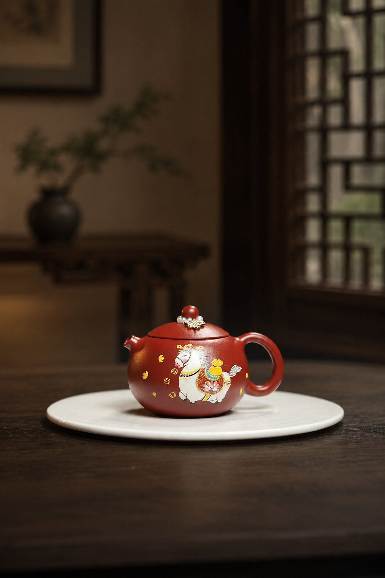Product view 1 of 180ml Xishi zisha teapot in Zhuni Clay, No. 320