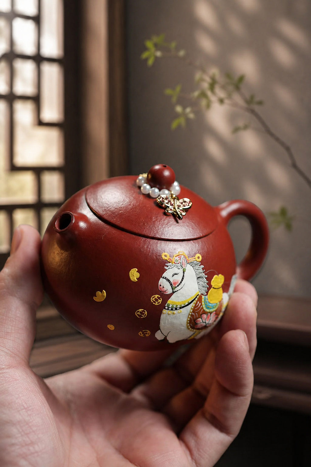 Product view 2 of 180ml Xishi zisha teapot in Zhuni Clay, No. 320