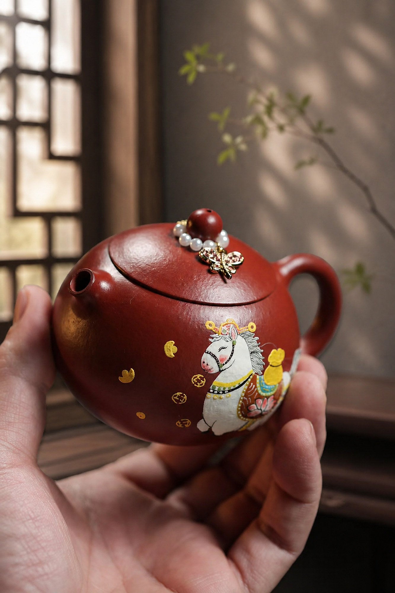 Product view 2 of 180ml Xishi zisha teapot in Zhuni Clay, No. 320