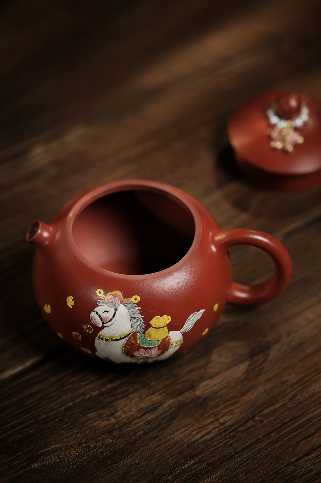Product view 8 of 180ml Xishi zisha teapot in Zhuni Clay, No. 320