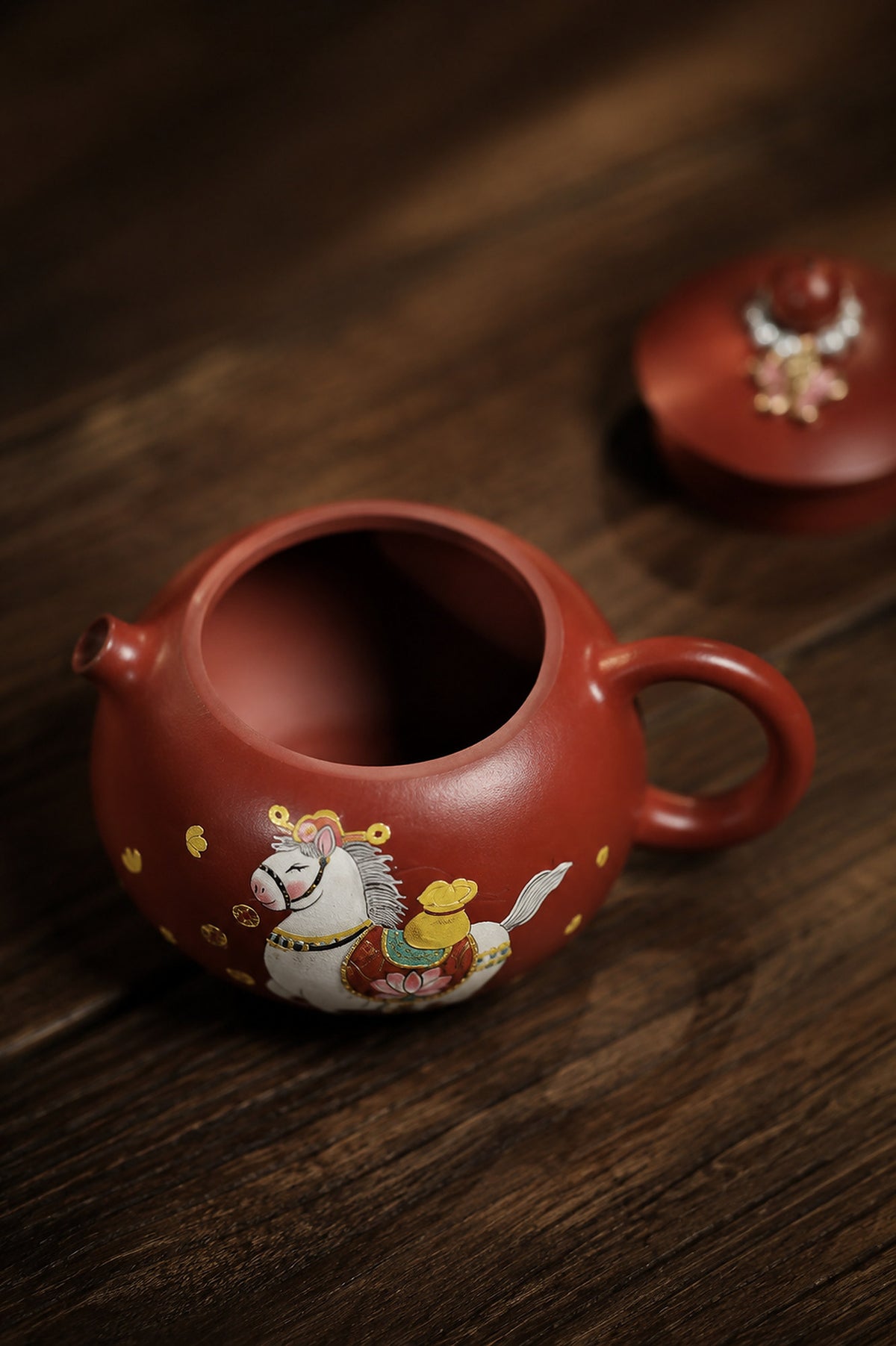 Product view 8 of 180ml Xishi zisha teapot in Zhuni Clay, No. 320