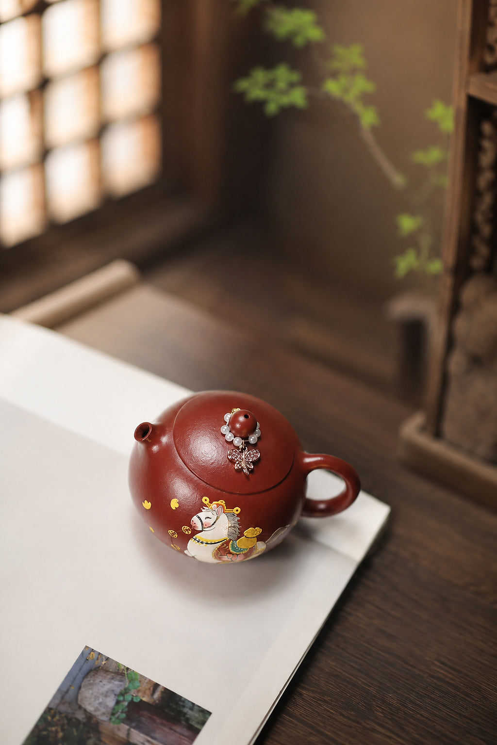 Product view 9 of 180ml Xishi zisha teapot in Zhuni Clay, No. 320