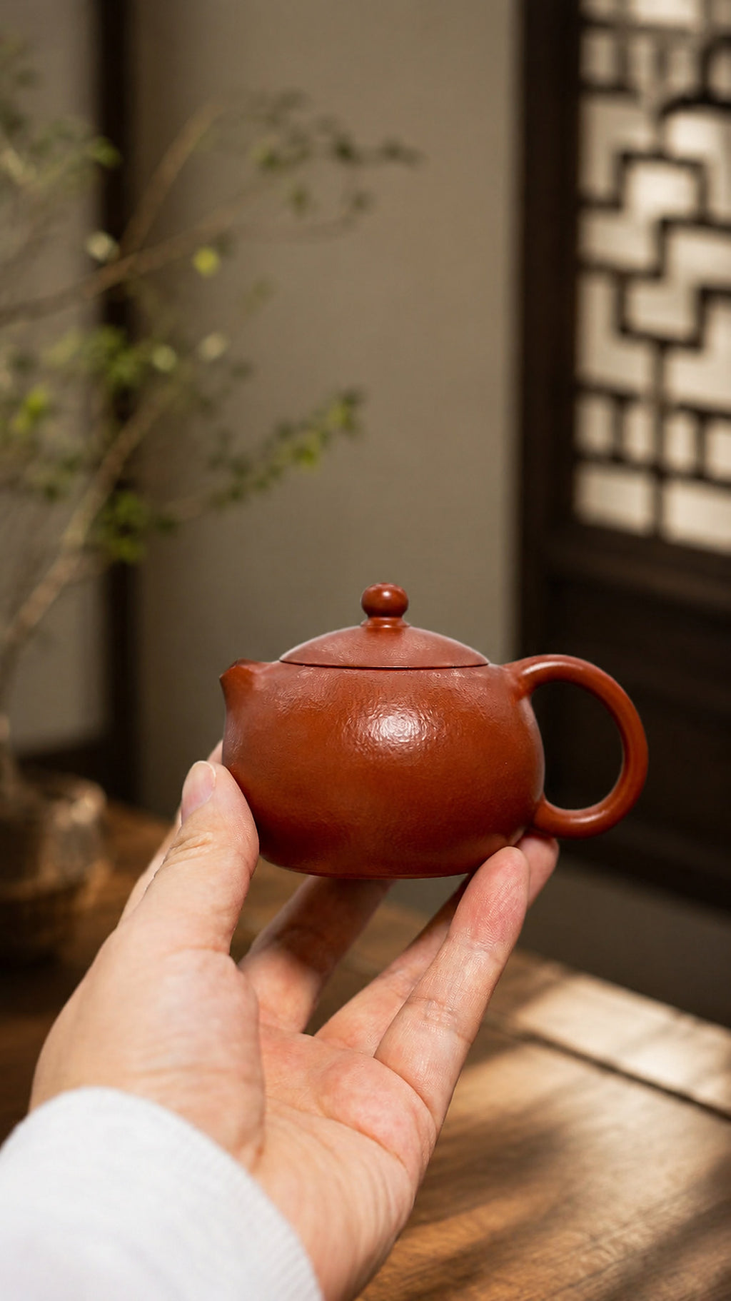 Product view 2 of 100ml Xishi zisha teapot in Zhuni Clay, No. 428