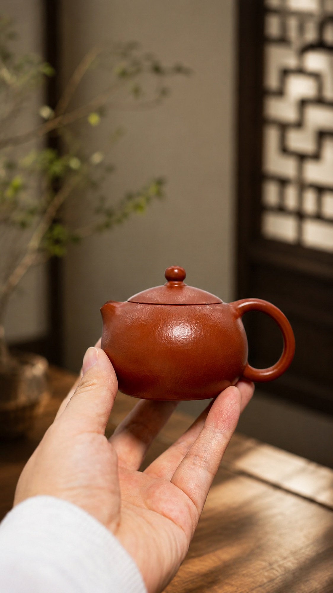 Product view 2 of 100ml Xishi zisha teapot in Zhuni Clay, No. 428