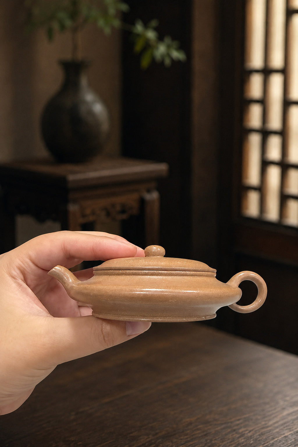 Product view 2 of 60ml Xu Bian zisha teapot in Golden Duanni Clay, No. 050