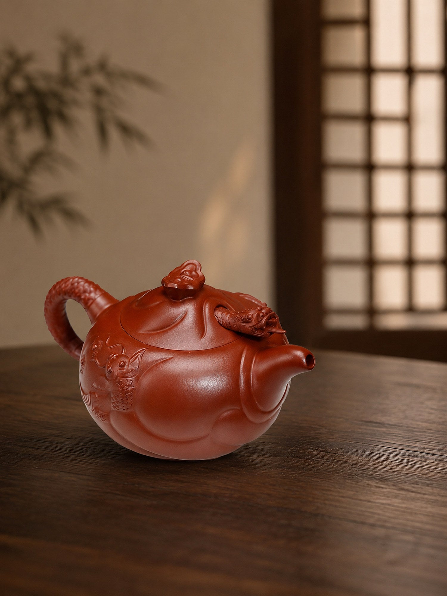 Product view 1 of 170ml Yu Hua Long zisha teapot in Zhuni Clay, No. 381
