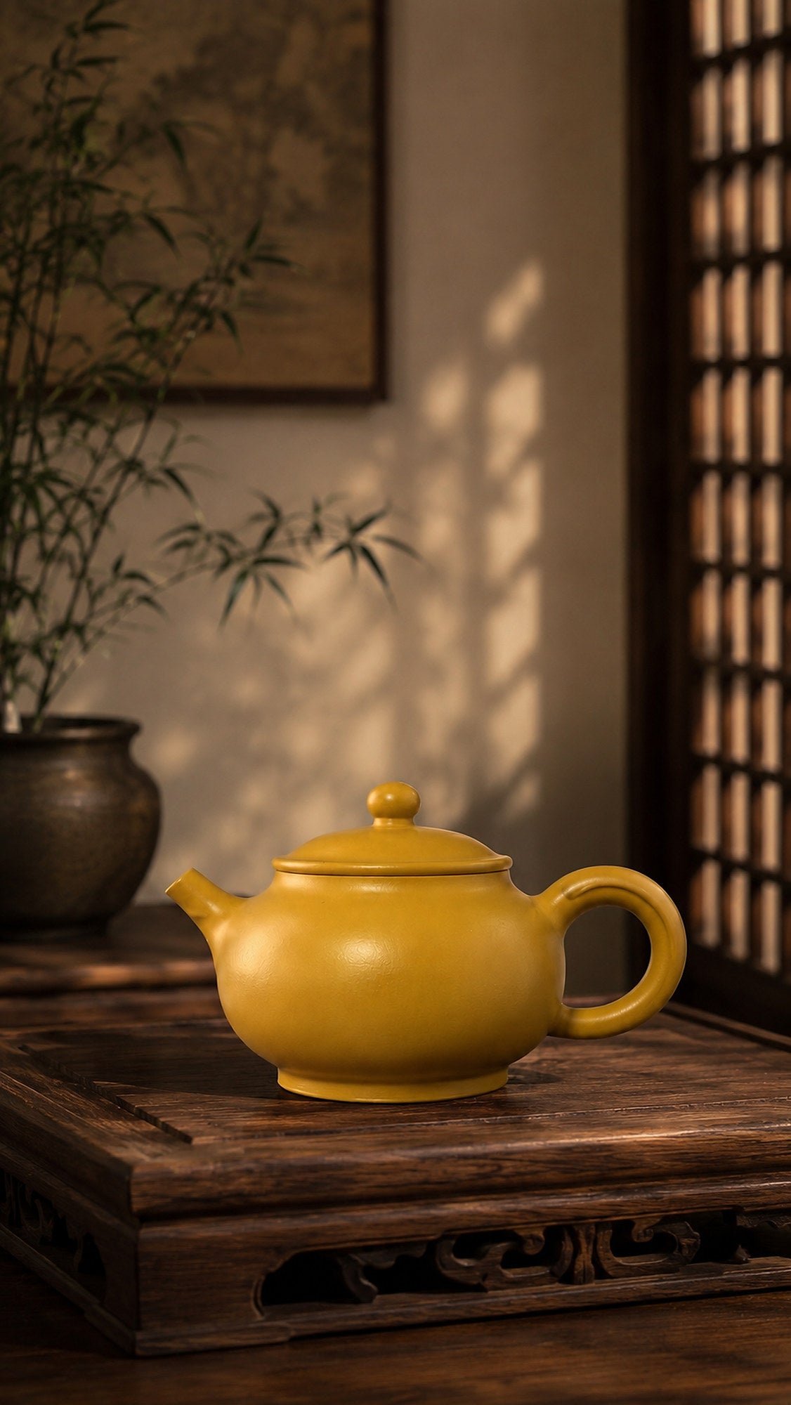 Product view 1 of 150ml Yuan Bao zisha teapot in Golden Zhuni Clay, No. 023