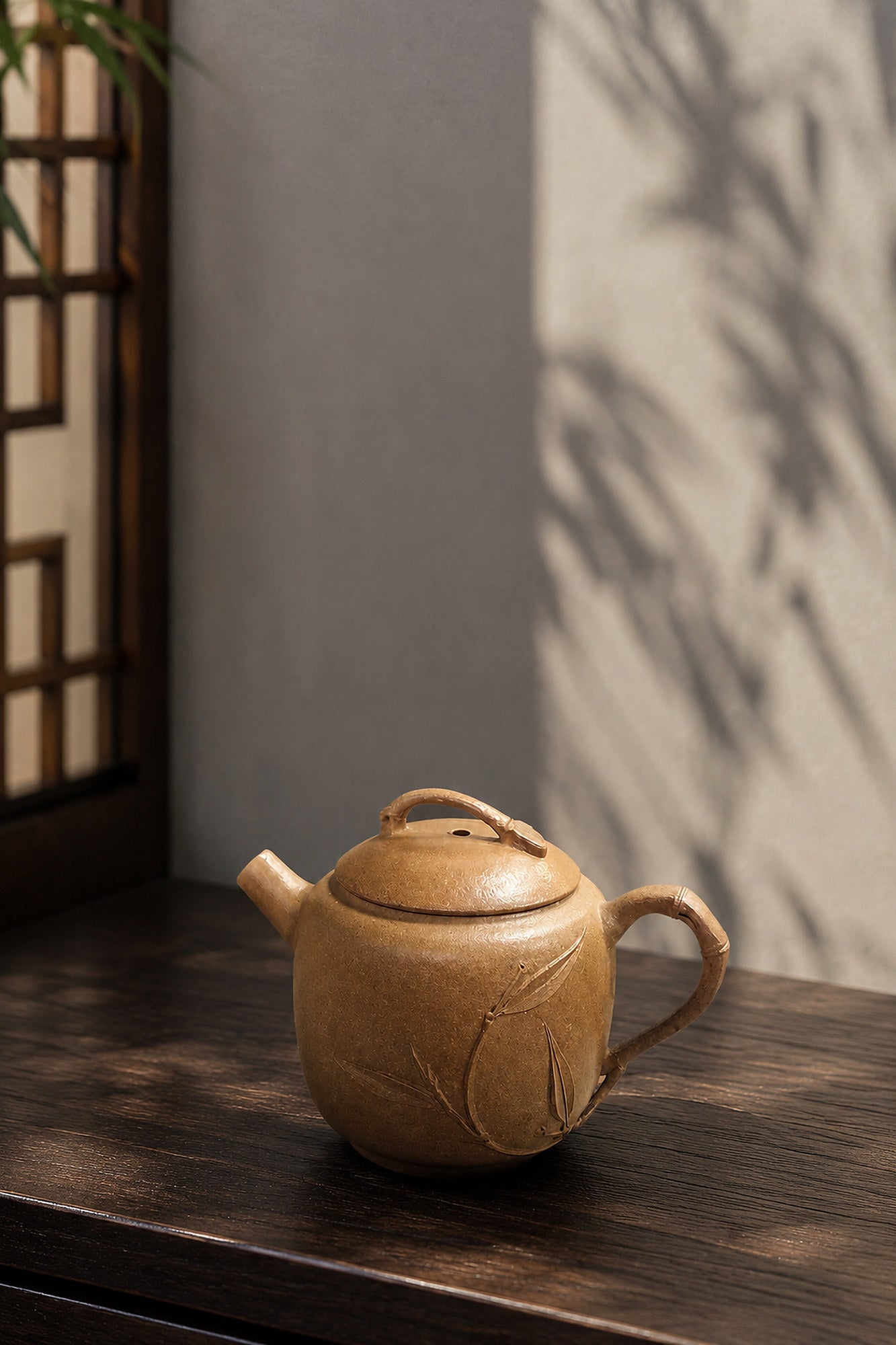 Product view 4 of 80ml Yuan Zhu zisha teapot in Golden Duanni Clay, No. 018