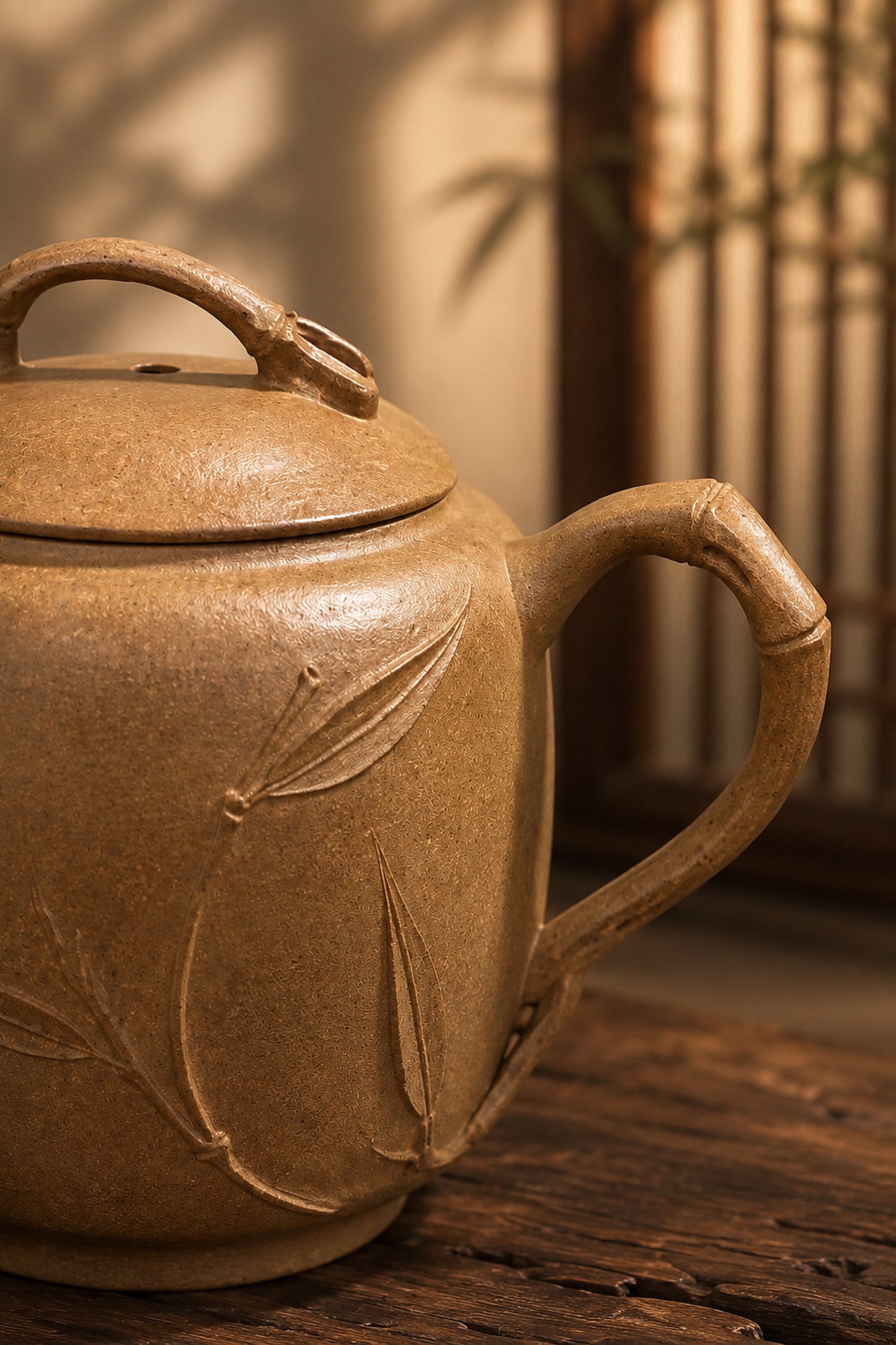 Product view 5 of 80ml Yuan Zhu zisha teapot in Golden Duanni Clay, No. 018