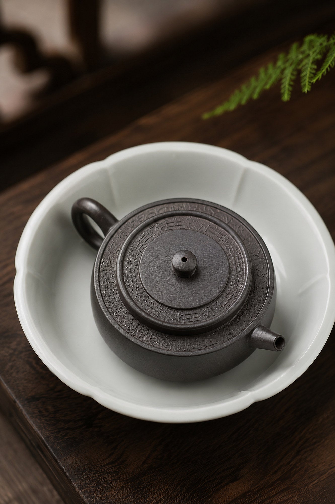 Product view 3 of 120ml Zhou Pan zisha teapot in Tianqingni Clay, No. 407