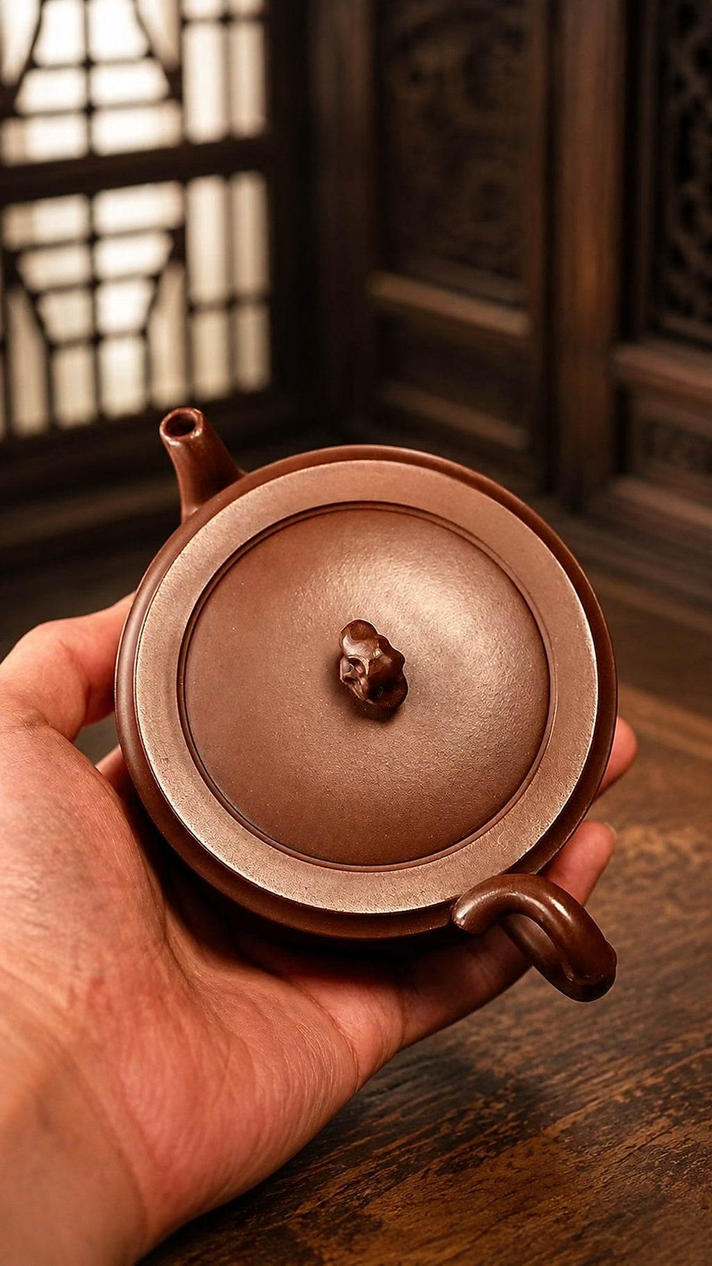 Product view 6 of 150ml Zhou Pan zisha teapot in Zini Clay, No. 398