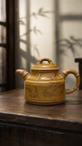 Product view 1 of 260ml Zhu Ding zisha teapot in Golden Duanni Clay, No. 182