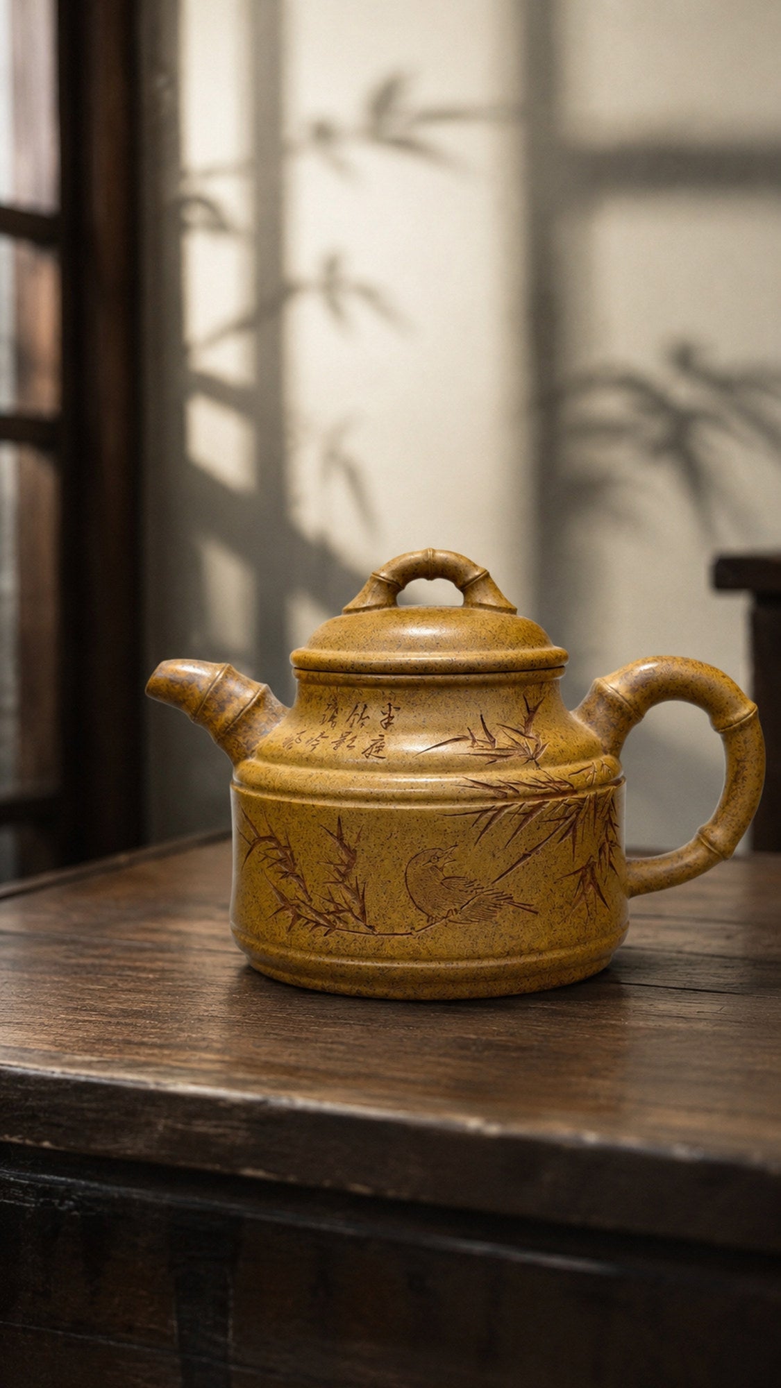 Product view 1 of 260ml Zhu Ding zisha teapot in Golden Duanni Clay, No. 182
