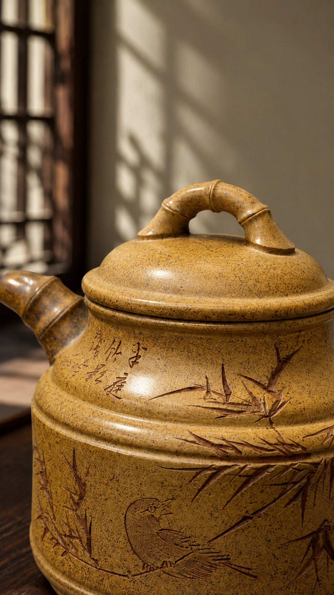 Product view 3 of 260ml Zhu Ding zisha teapot in Golden Duanni Clay, No. 182