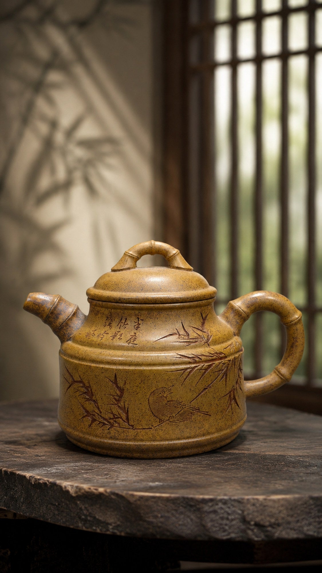Product view 4 of 260ml Zhu Ding zisha teapot in Golden Duanni Clay, No. 182