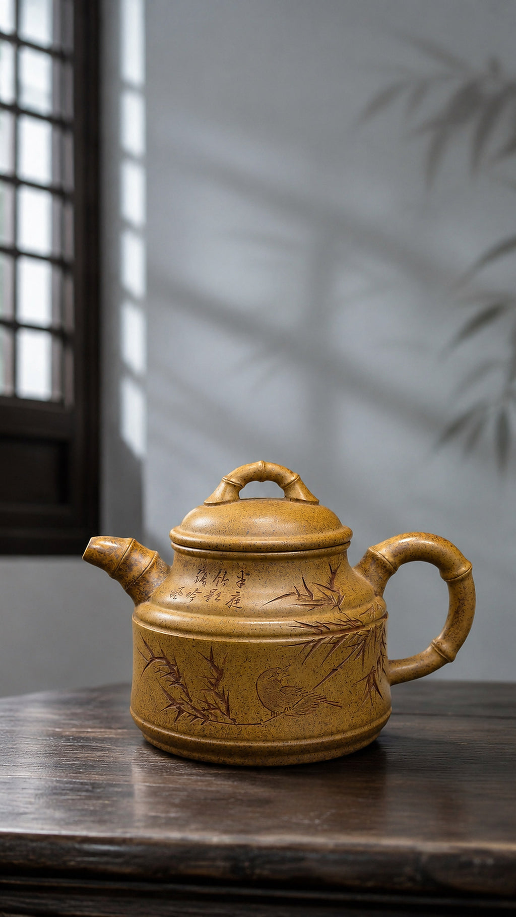 Product view 6 of 260ml Zhu Ding zisha teapot in Golden Duanni Clay, No. 182