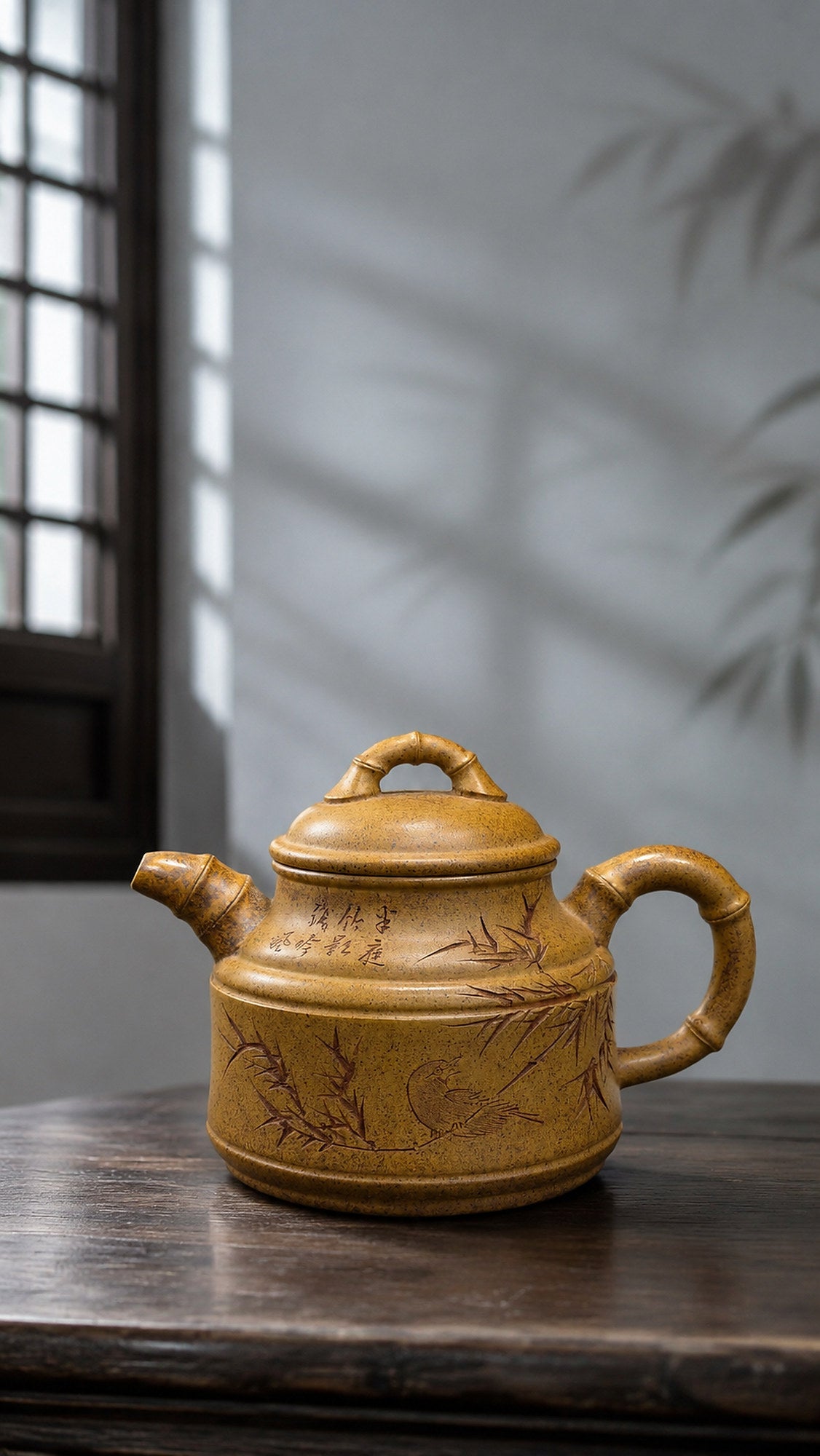 Product view 6 of 260ml Zhu Ding zisha teapot in Golden Duanni Clay, No. 182