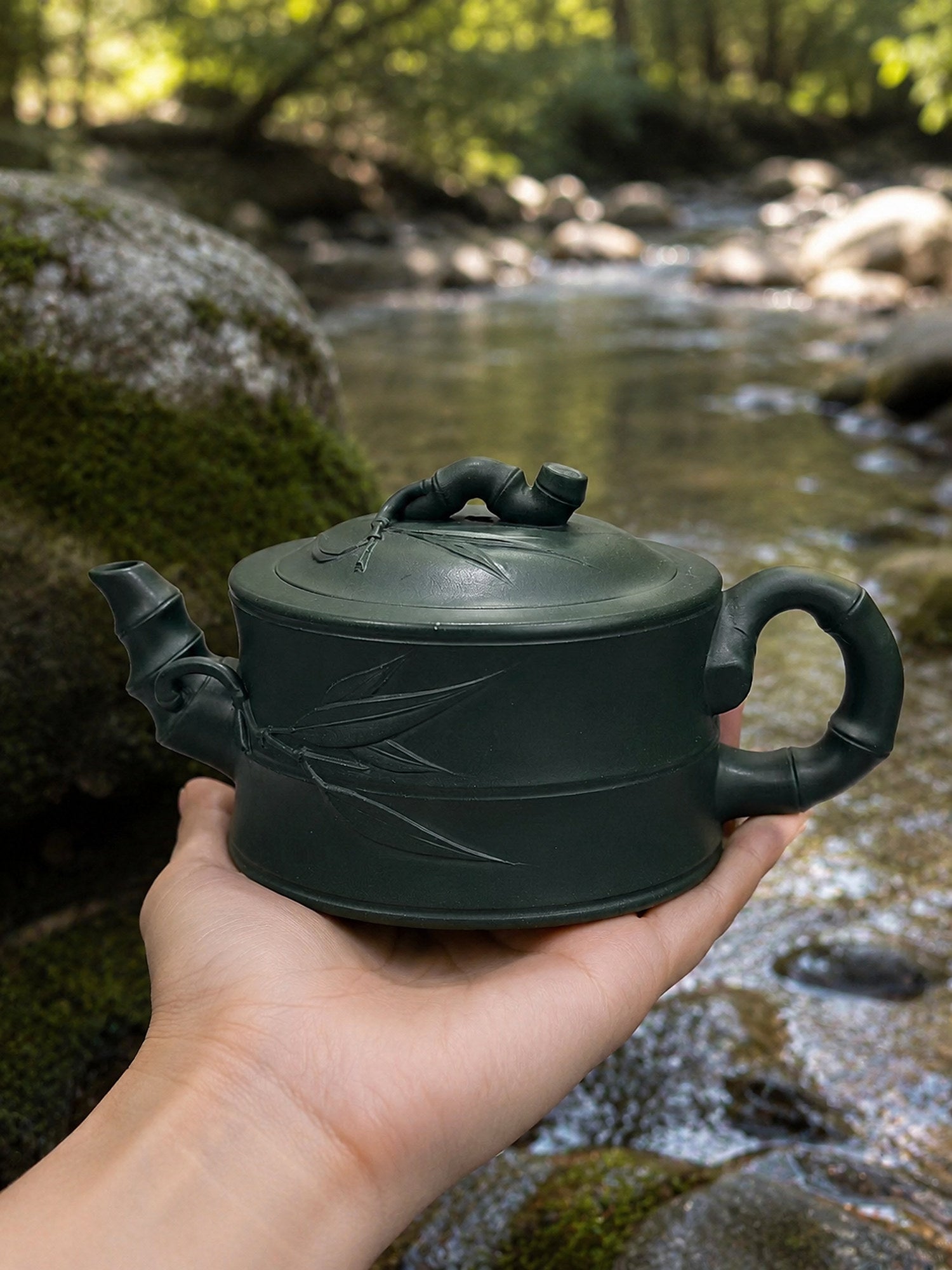 Product view 2 of 180ml Zhu Duan zisha teapot in Luni Clay, No. 128