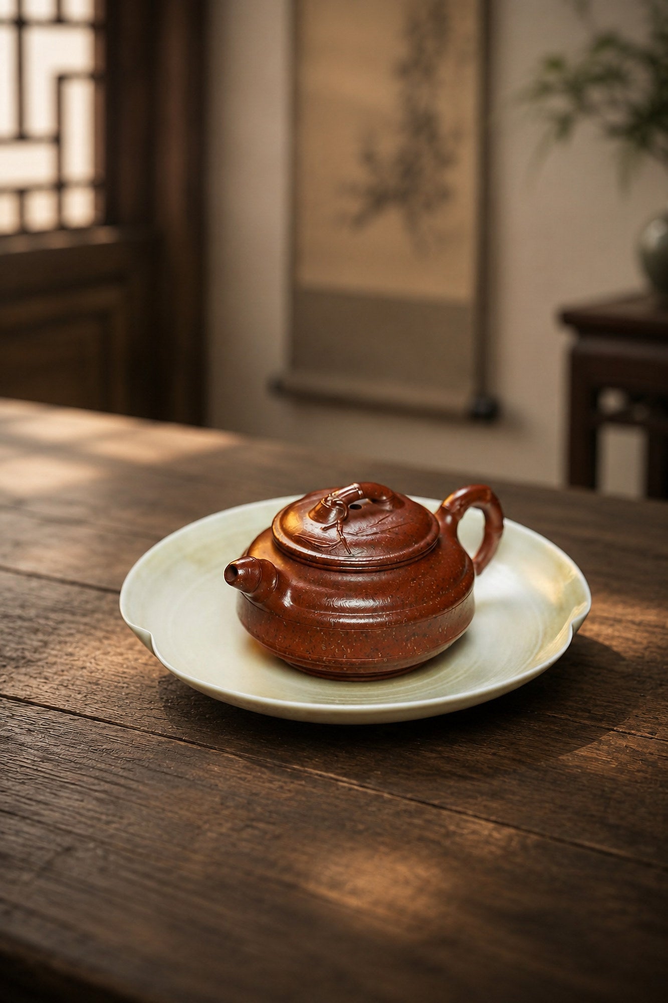 Product view 1 of 130ml Zhu Gu zisha teapot in Aged Zini Clay, No. 240
