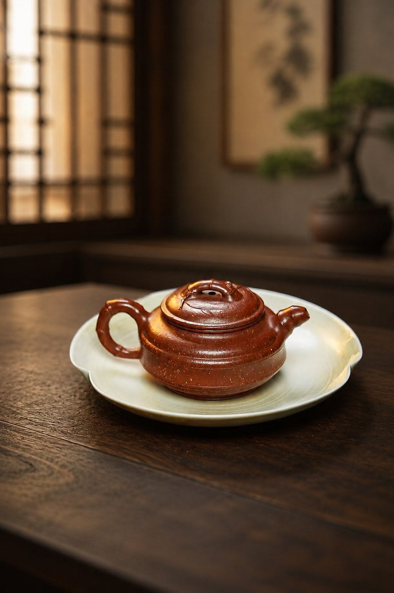 Product view 2 of 130ml Zhu Gu zisha teapot in Aged Zini Clay, No. 240