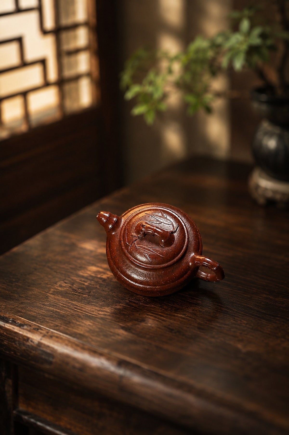 Product view 8 of 130ml Zhu Gu zisha teapot in Aged Zini Clay, No. 240