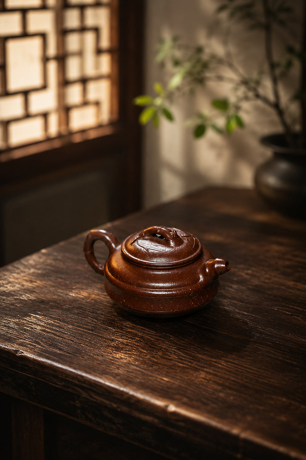 Product view 9 of 130ml Zhu Gu zisha teapot in Aged Zini Clay, No. 240